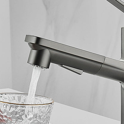Rynx | Contemporary Basin Mixer Lever Handles Low Arc Copper Basin Mixer
