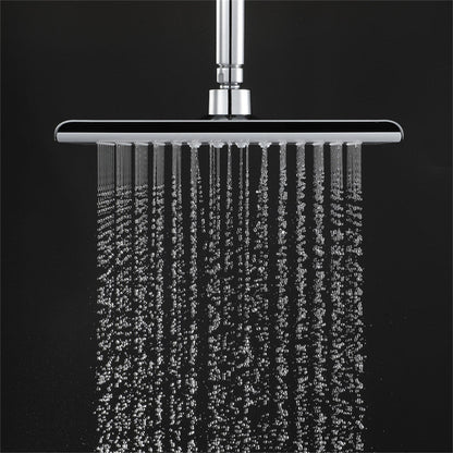 Rynx | Rectangular Fixed Shower Head Traditional Ceiling Mounted Shower Head