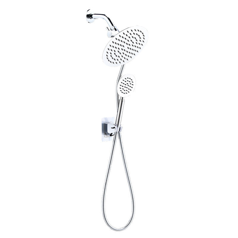 Rynx | Home Round Dual Shower Heads Modern Style Wall Mounted Metal Dual Shower