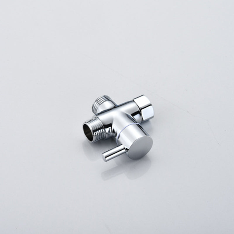 Rynx | Home Round Dual Shower Heads Modern Style Wall Mounted Metal Dual Shower