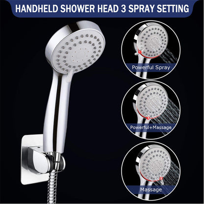 Rynx | Round Dual Shower Heads Traditional Style Wall Mounted Dual Shower