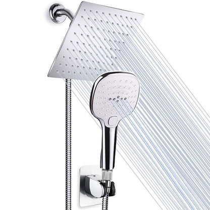Rynx | Traditional Dual Shower Head Square Wall Mounted Dual Shower