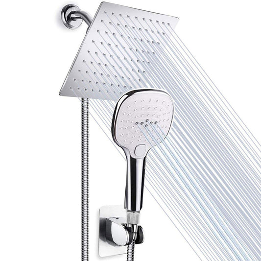 Rynx | Traditional Dual Shower Head Square Wall Mounted Dual Shower