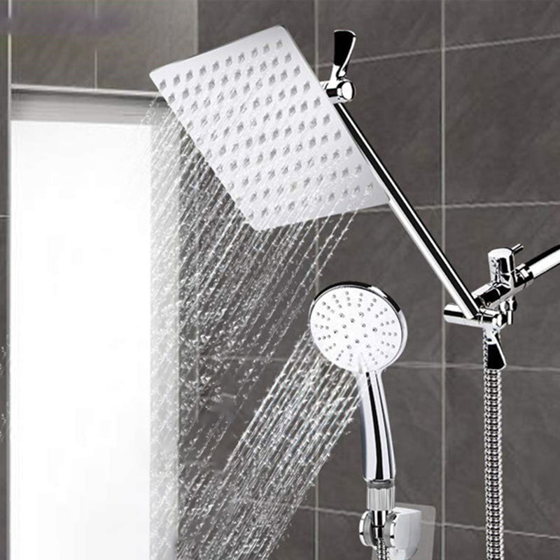 Rynx | Square Dual Shower Head Traditional Wall Mounted Metal Dual Shower Head