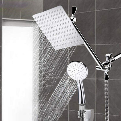 Rynx | Square Dual Shower Head Traditional Wall Mounted Metal Dual Shower Head