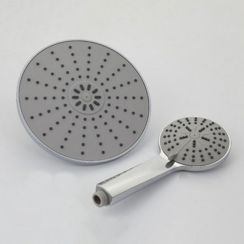 Rynx | Wall Mounted Round Shower Modern Style Metal Double Shower Heads