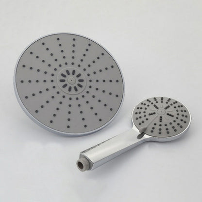 Rynx | Wall Mounted Round Shower Modern Style Metal Double Shower Heads