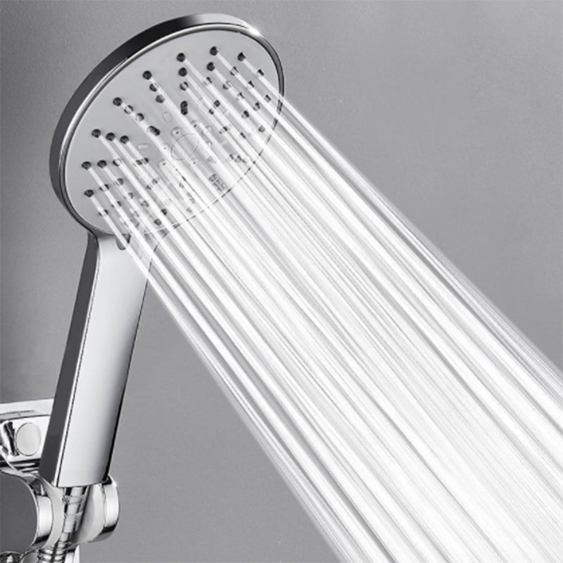 Rynx | Wall Mounted Round Shower Modern Style Metal Double Shower Heads