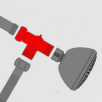 Rynx | Wall Mounted Round Shower Modern Style Metal Double Shower Heads