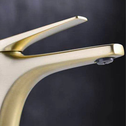 Rynx | Contemporary Copper Vessel Faucet Low Arc Vessel Faucet