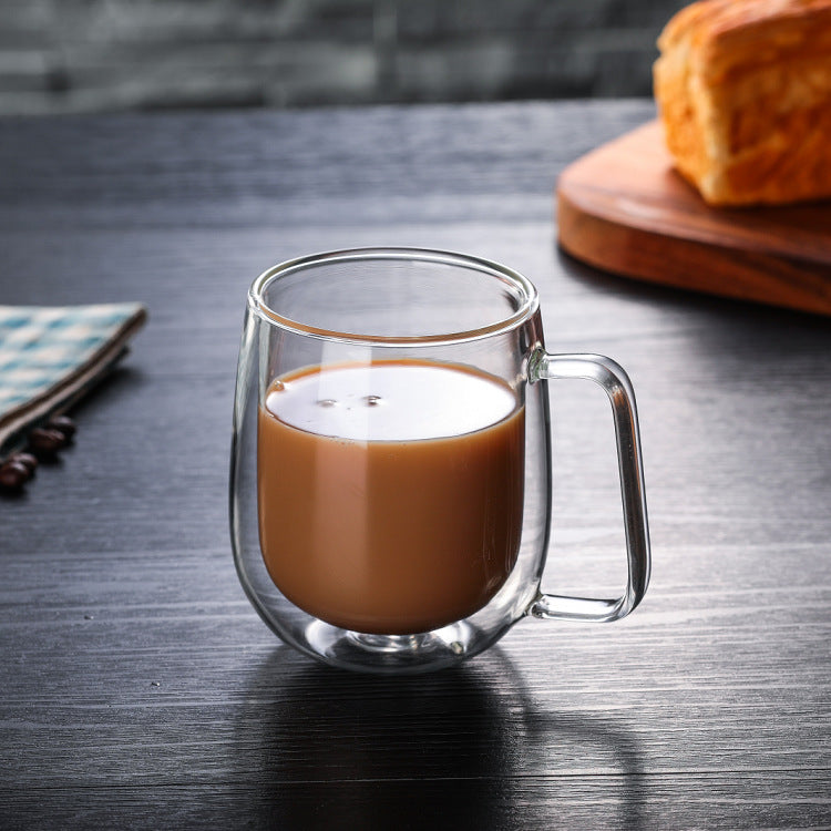 Rynx | Double-walled heat-resistant borosilicate glass mug