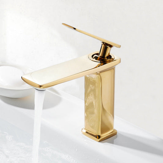Rynx | Single Hole Bathroom Faucet 6.69" H Modern Luxury Sink Faucet