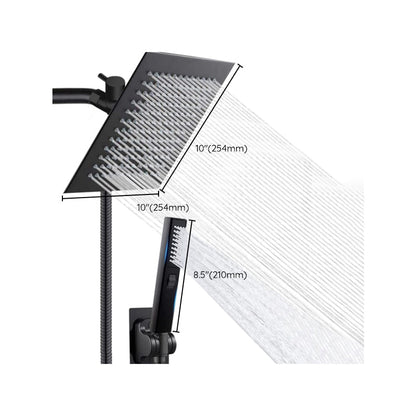 Rynx | Traditional Square Dual Shower Heads Metal Wall Mounted Dual Shower Heads