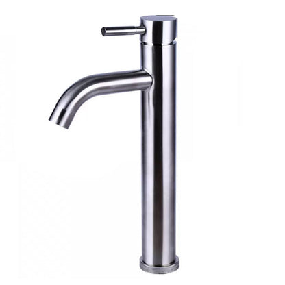 Rynx | Modern Silver Bathroom Faucet Single Handle Bathroom Tap with Lever Handle