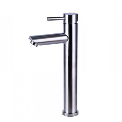 Rynx | Modern Silver Bathroom Faucet Single Handle Bathroom Tap with Lever Handle