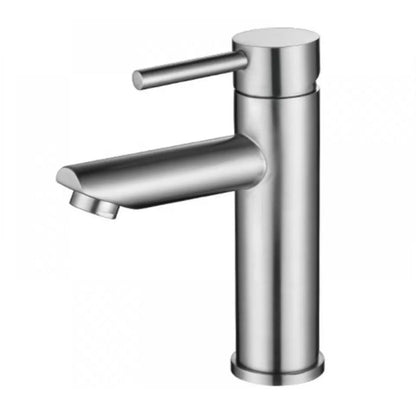 Rynx | Modern Silver Bathroom Faucet Single Handle Bathroom Tap with Lever Handle