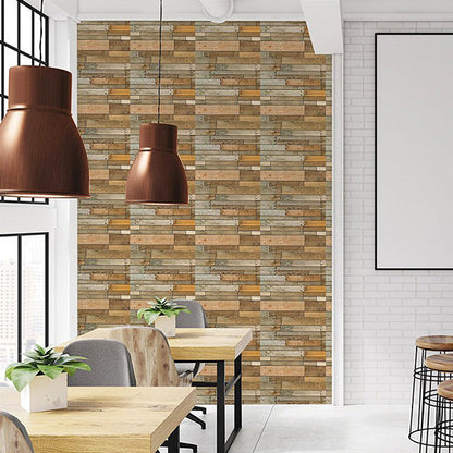 Rynx | 3D Wood Grain Wall Panel modern minimalist Home Living Room Bathroom Panel Wall (5-Pack)