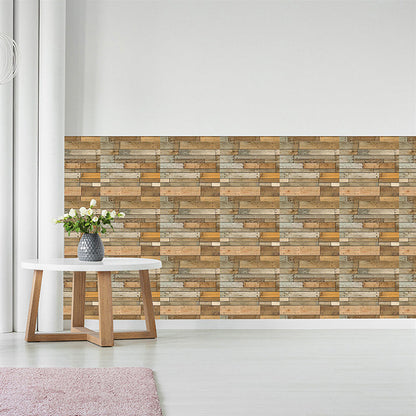 Rynx | 3D Wood Grain Wall Panel modern minimalist Home Living Room Bathroom Panel Wall (5-Pack)