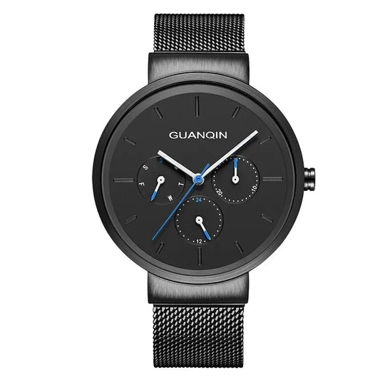 Rynx | Men's Quartz Watch with Steel Mesh Strap