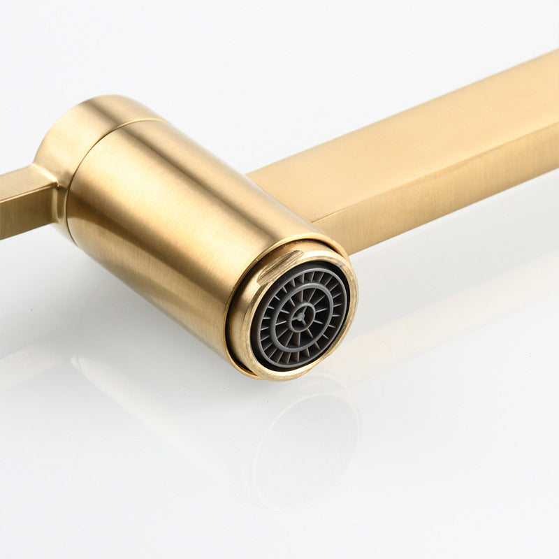 Rynx | Beautiful Wall-Mounted Brass Fixtures Stain-Resistant Wall-Mounted Bathroom Faucet