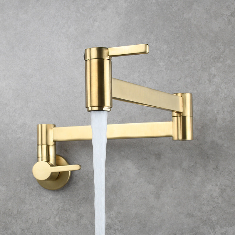 Rynx | Beautiful Wall-Mounted Brass Fixtures Stain-Resistant Wall-Mounted Bathroom Faucet