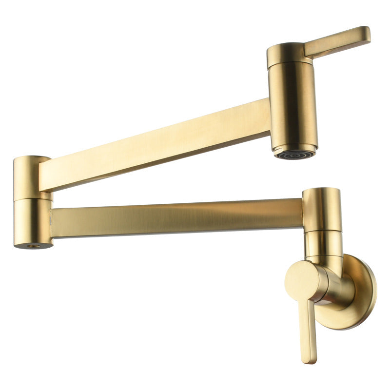 Rynx | Beautiful Wall-Mounted Brass Fixtures Stain-Resistant Wall-Mounted Bathroom Faucet