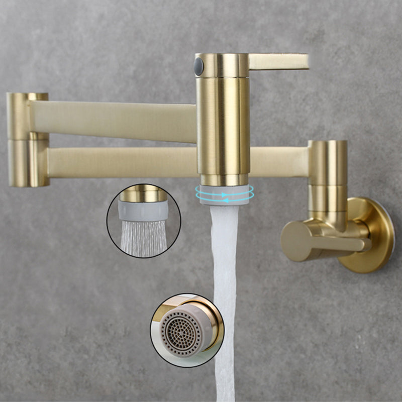 Rynx | Beautiful Wall-Mounted Brass Fixtures Stain-Resistant Wall-Mounted Bathroom Faucet