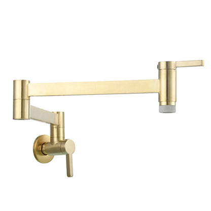 Rynx | Beautiful Wall-Mounted Brass Fixtures Stain-Resistant Wall-Mounted Bathroom Faucet