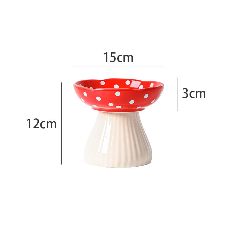 Rynx | Cute Mushroom Ceramic Pet Bowl