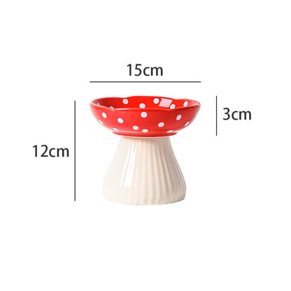 Rynx | Cute Mushroom Ceramic Pet Bowl
