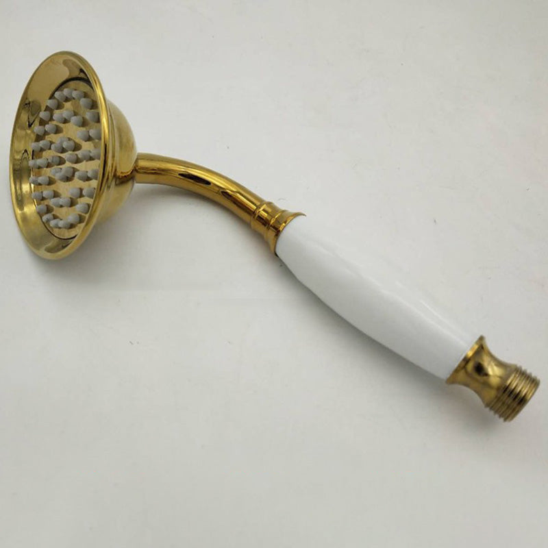 Rynx | Traditional Handheld Shower Head with Hose Polished Brass Wall Mounted Shower Head