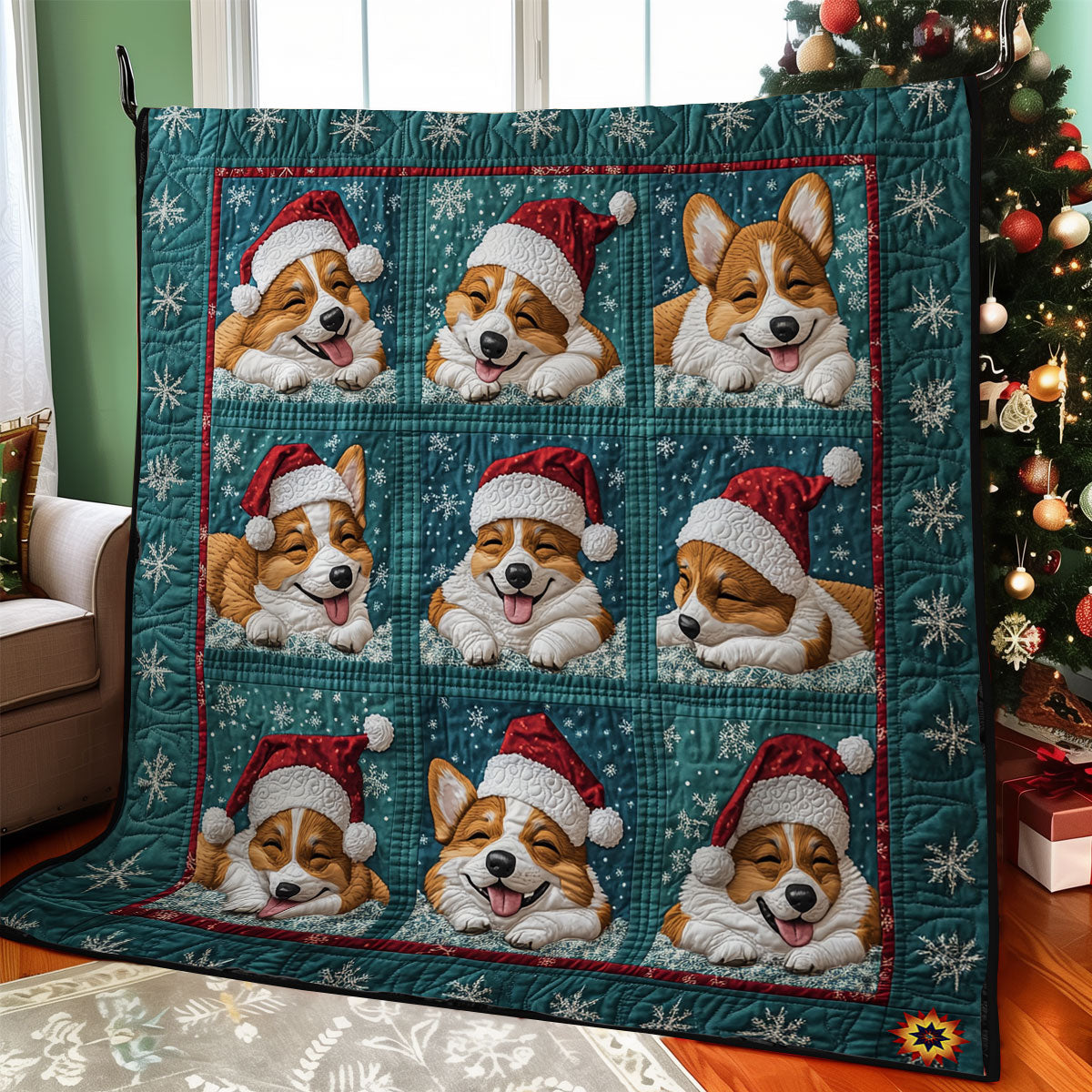 Rynx | Santa Corgi Blanket