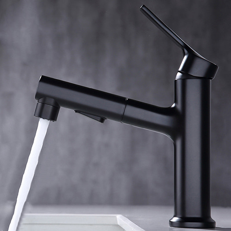 Rynx | Round Vessel Sink Bathroom Faucet Simple Style Faucet with Brass Material