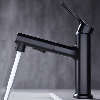 Rynx | Round Vessel Sink Bathroom Faucet Simple Style Faucet with Brass Material