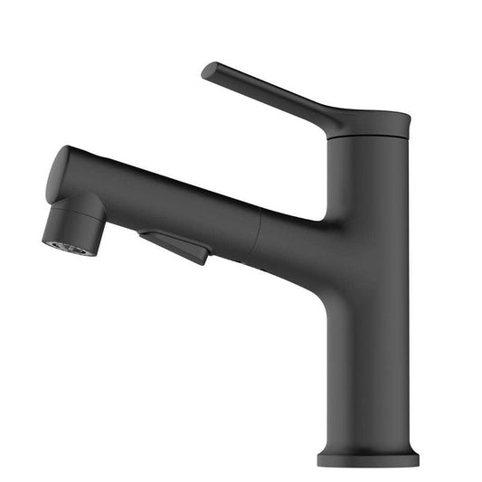 Rynx | Round Vessel Sink Bathroom Faucet Simple Style Faucet with Brass Material