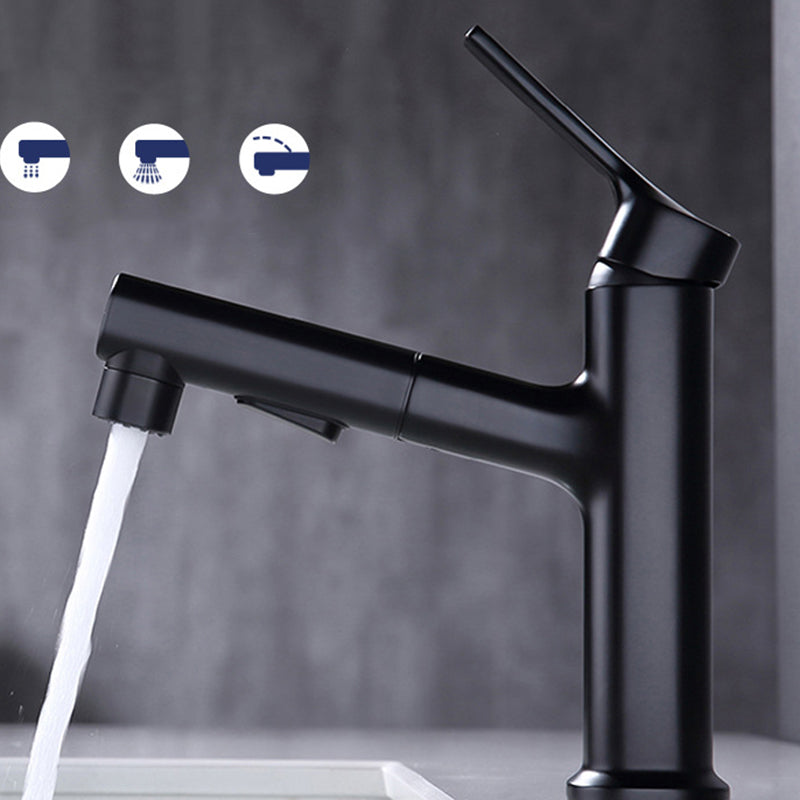Rynx | Round Vessel Sink Bathroom Faucet Simple Style Faucet with Brass Material
