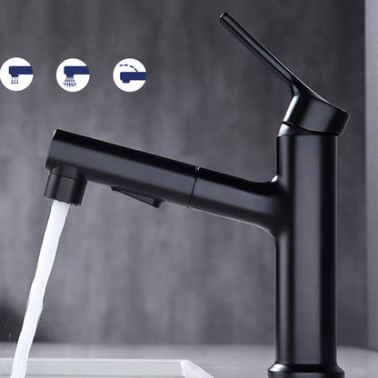 Rynx | Round Vessel Sink Bathroom Faucet Simple Style Faucet with Brass Material