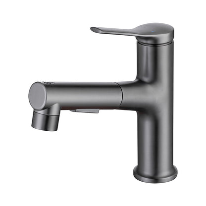 Rynx | Round Vessel Sink Bathroom Faucet Simple Style Faucet with Brass Material