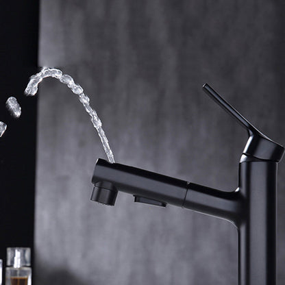 Rynx | Round Vessel Sink Bathroom Faucet Simple Style Faucet with Brass Material