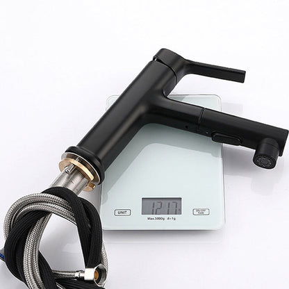 Rynx | Round Vessel Sink Bathroom Faucet Simple Style Faucet with Brass Material