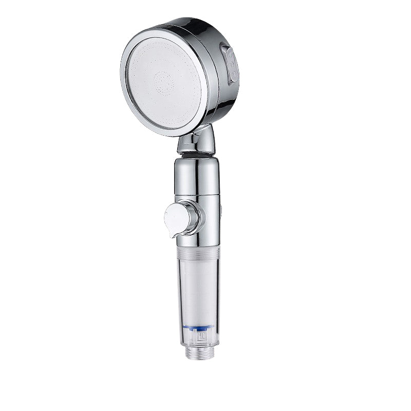 Rynx | Modern Handheld Shower Head Silver Round Standard Shower Heads
