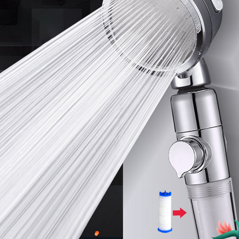 Rynx | Modern Handheld Shower Head Silver Round Standard Shower Heads