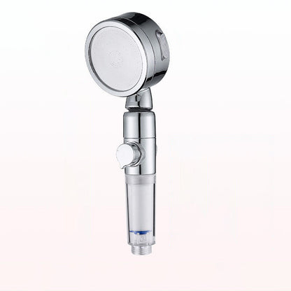 Rynx | Modern Handheld Shower Head Silver Round Standard Shower Heads