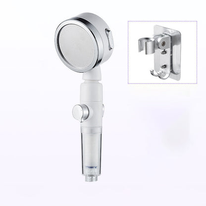 Rynx | Modern Handheld Shower Head Silver Round Standard Shower Heads