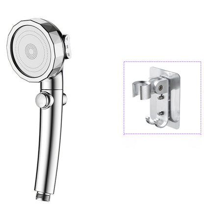 Rynx | Modern Handheld Shower Head Silver Round Standard Shower Heads