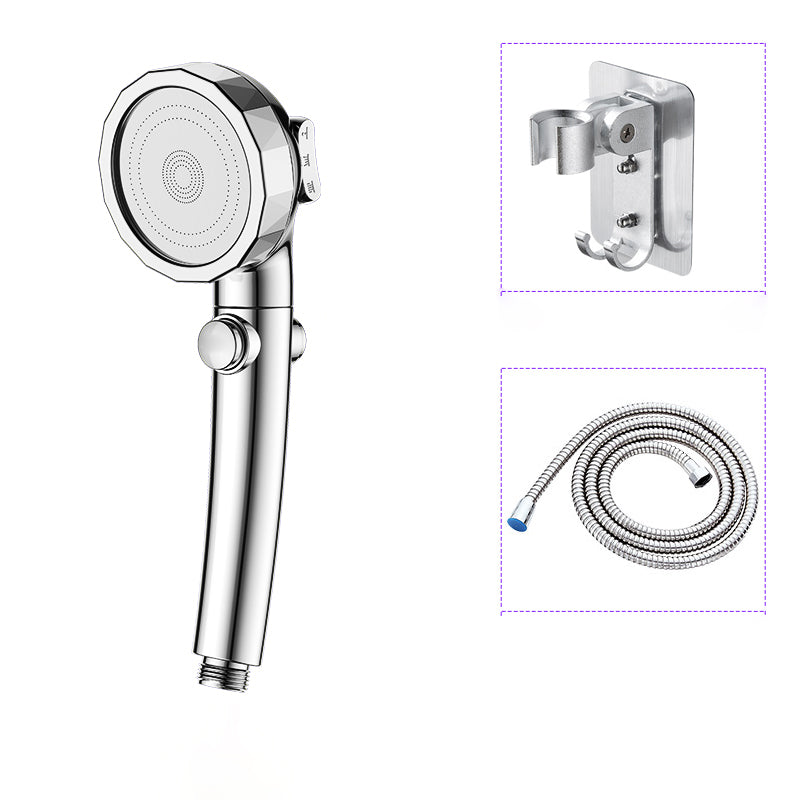 Rynx | Modern Handheld Shower Head Silver Round Standard Shower Heads