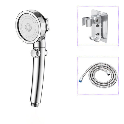 Rynx | Modern Handheld Shower Head Silver Round Standard Shower Heads