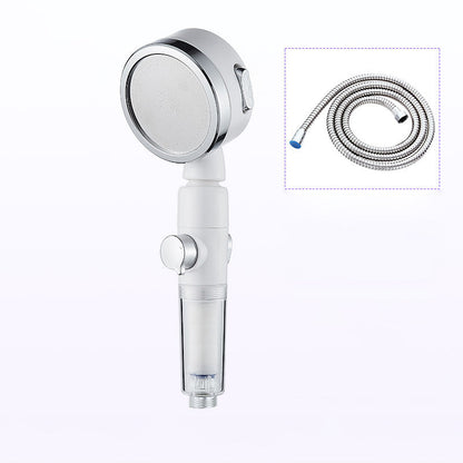 Rynx | Modern Handheld Shower Head Silver Round Standard Shower Heads