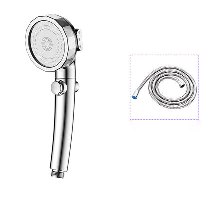 Rynx | Modern Handheld Shower Head Silver Round Standard Shower Heads