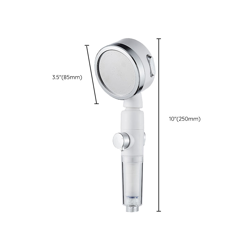Rynx | Modern Handheld Shower Head Silver Round Standard Shower Heads
